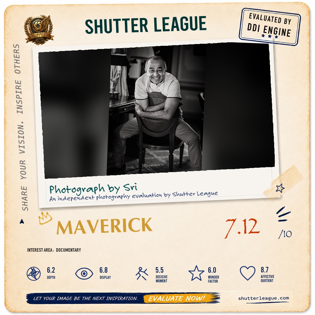 Shutter League evaluation card — The late Shri Astad Deboo - dancer extraordinaire