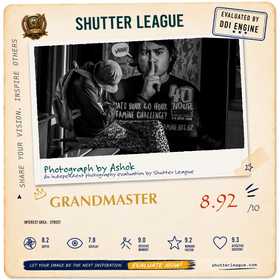 Shutter League evaluation card — Sleep in progress