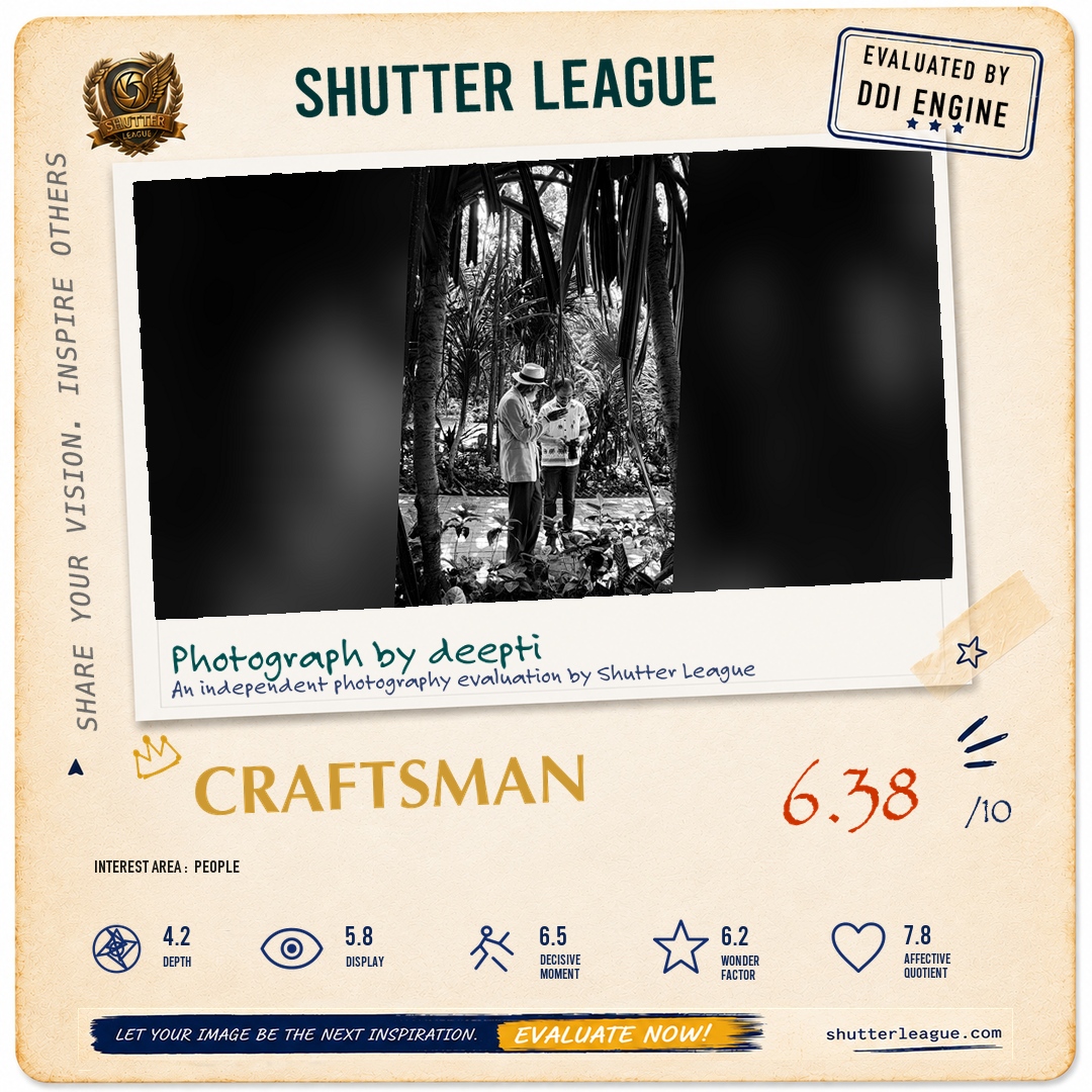 Shutter League evaluation card — Nature is the best teacher