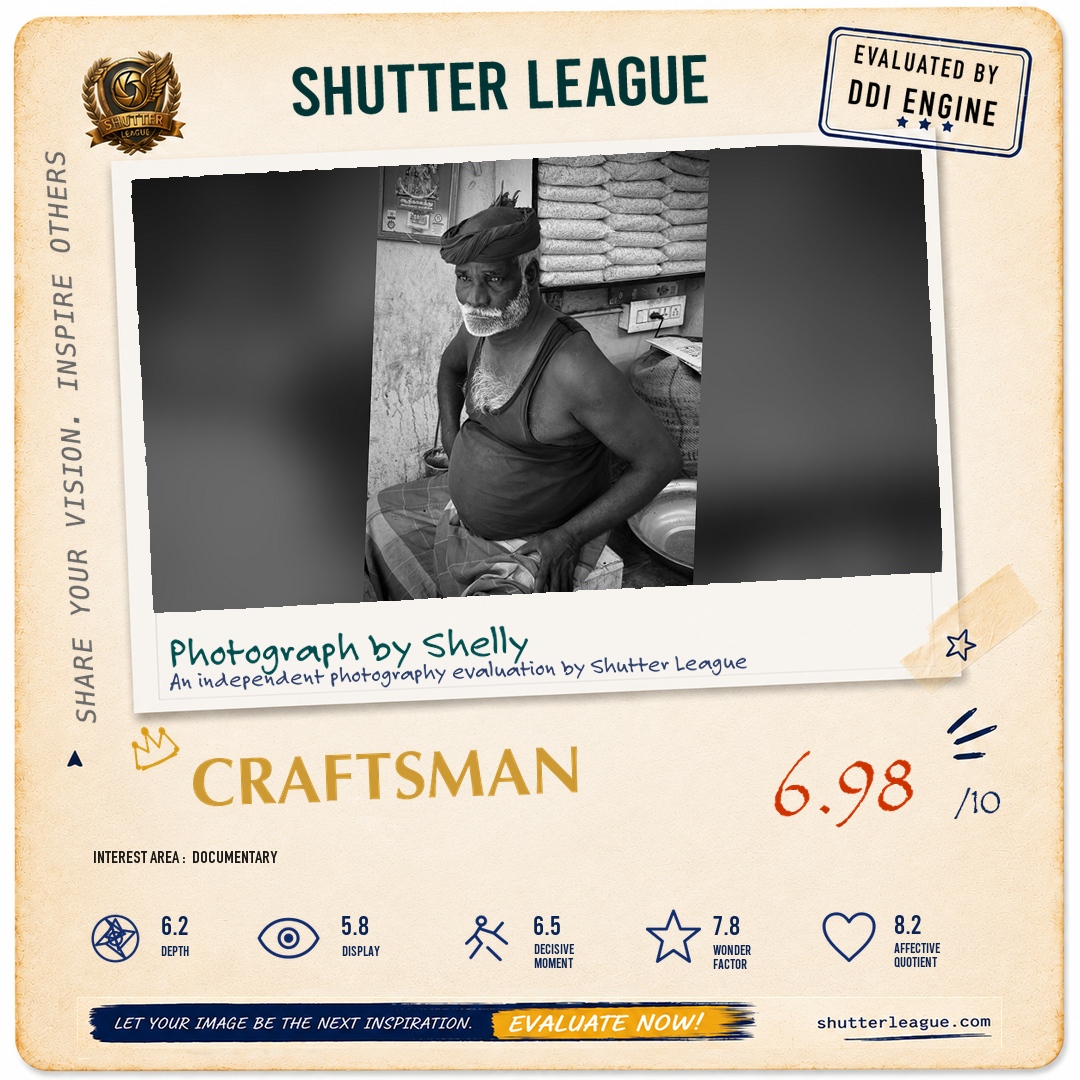 Shutter League evaluation card — Street vendor