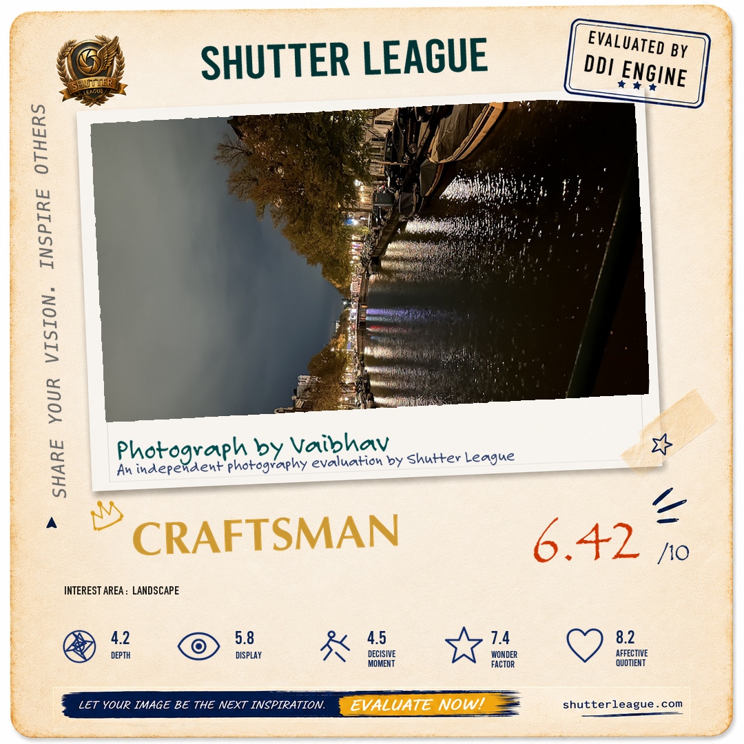 Shutter League evaluation card — Canals of Amsterdam