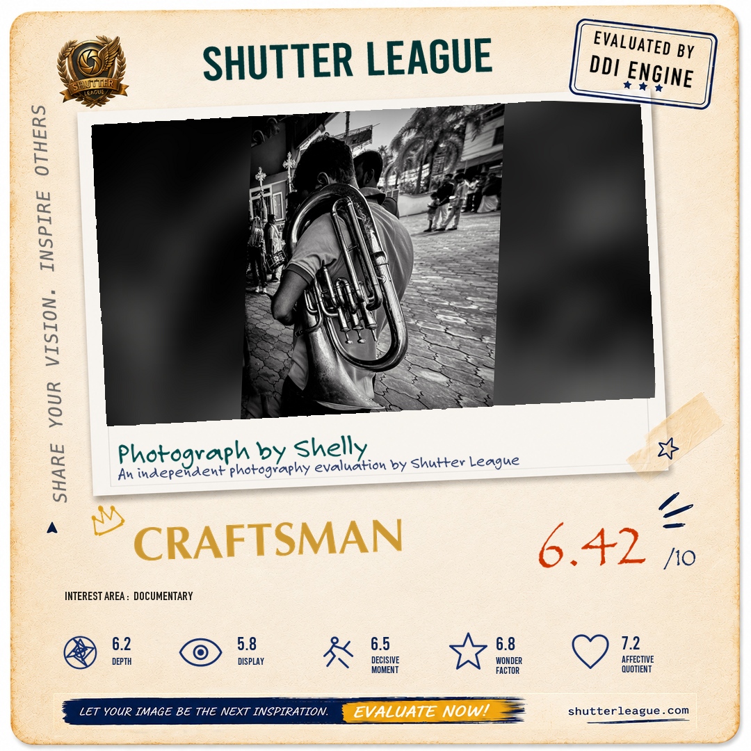 Shutter League evaluation card — The band arrives (V2)