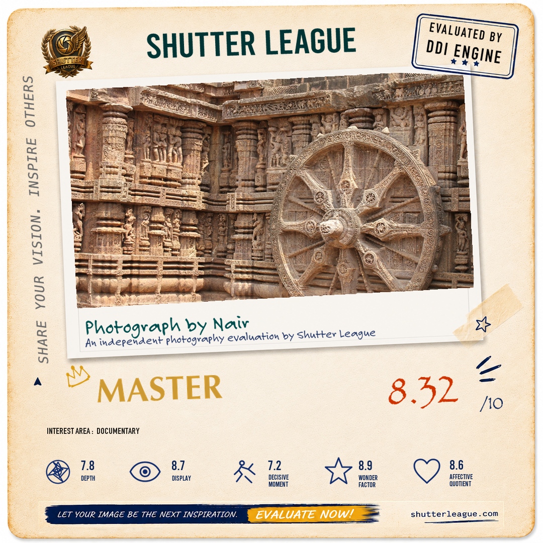 Shutter League evaluation card — Sun Temple Puri