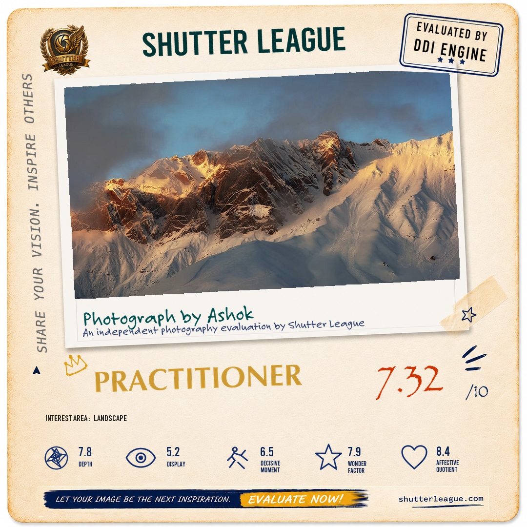 Shutter League evaluation card — Mountains