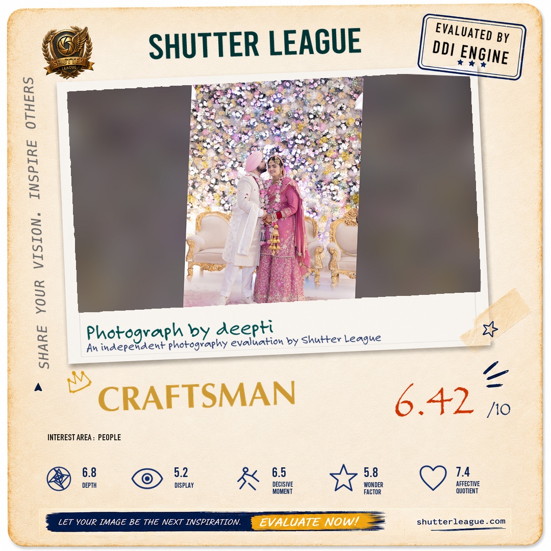 Shutter League evaluation card — Mad for each other