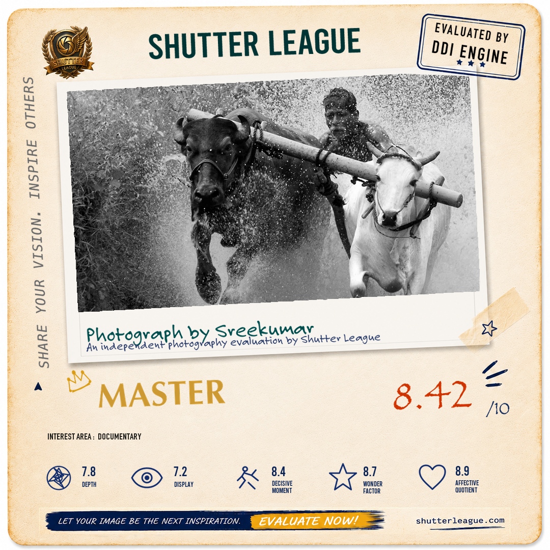 Shutter League evaluation card — Bull racing Kerala