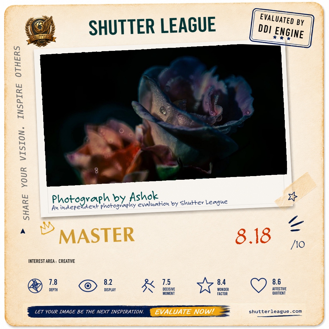 Shutter League evaluation card — 2 flowers