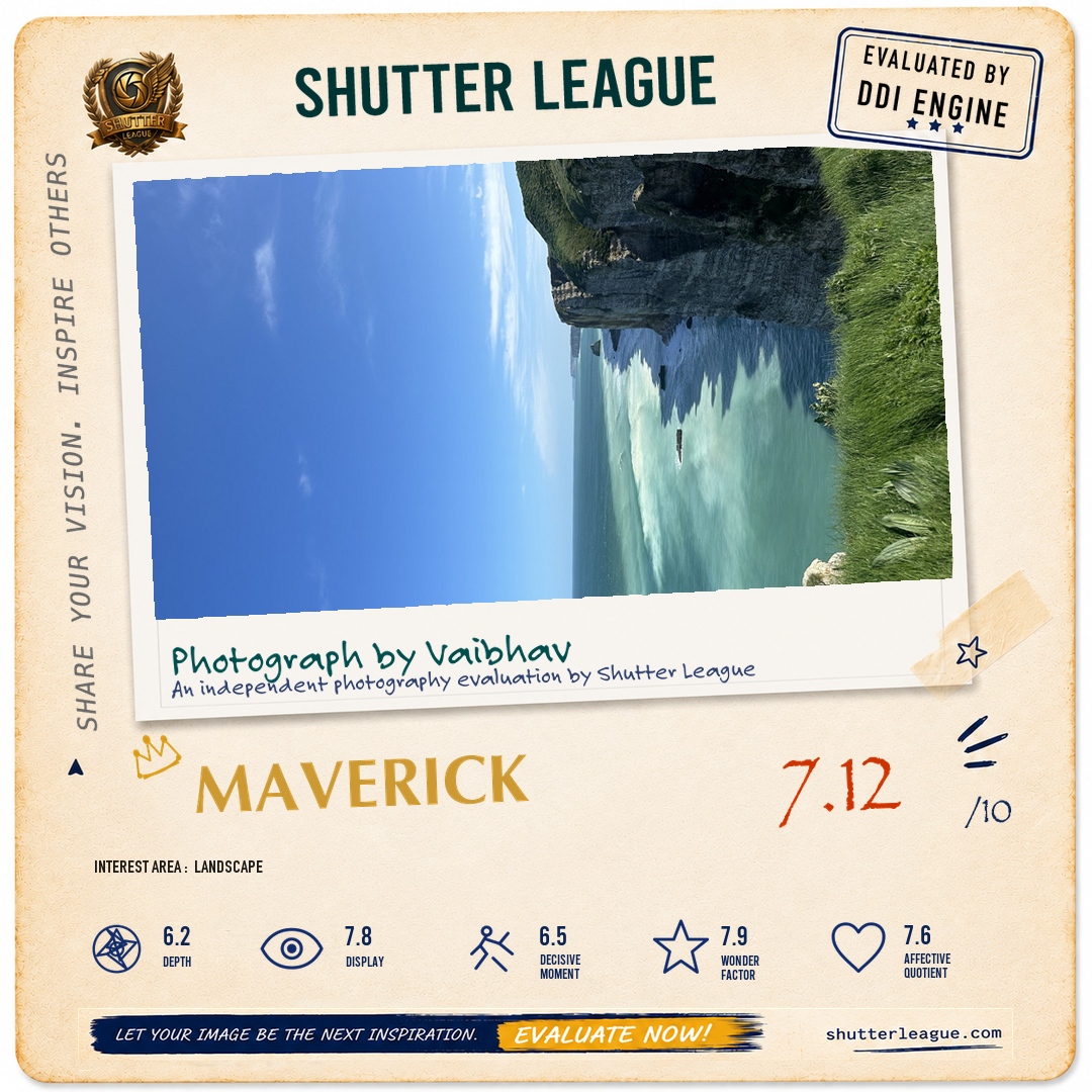 Shutter League evaluation card — At Etretat