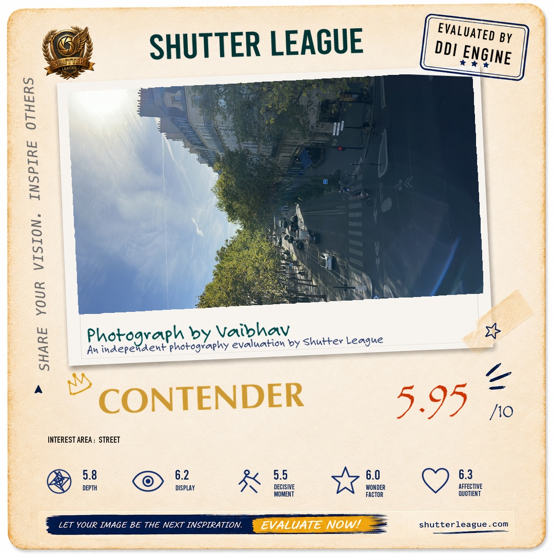 Shutter League evaluation card — Paris Street 2