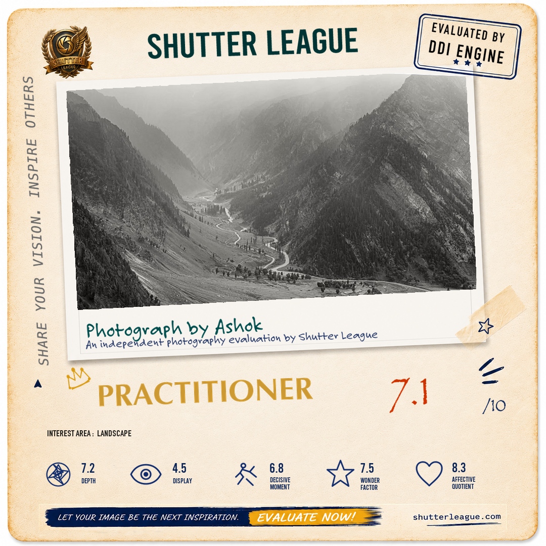 Shutter League evaluation card — Valley