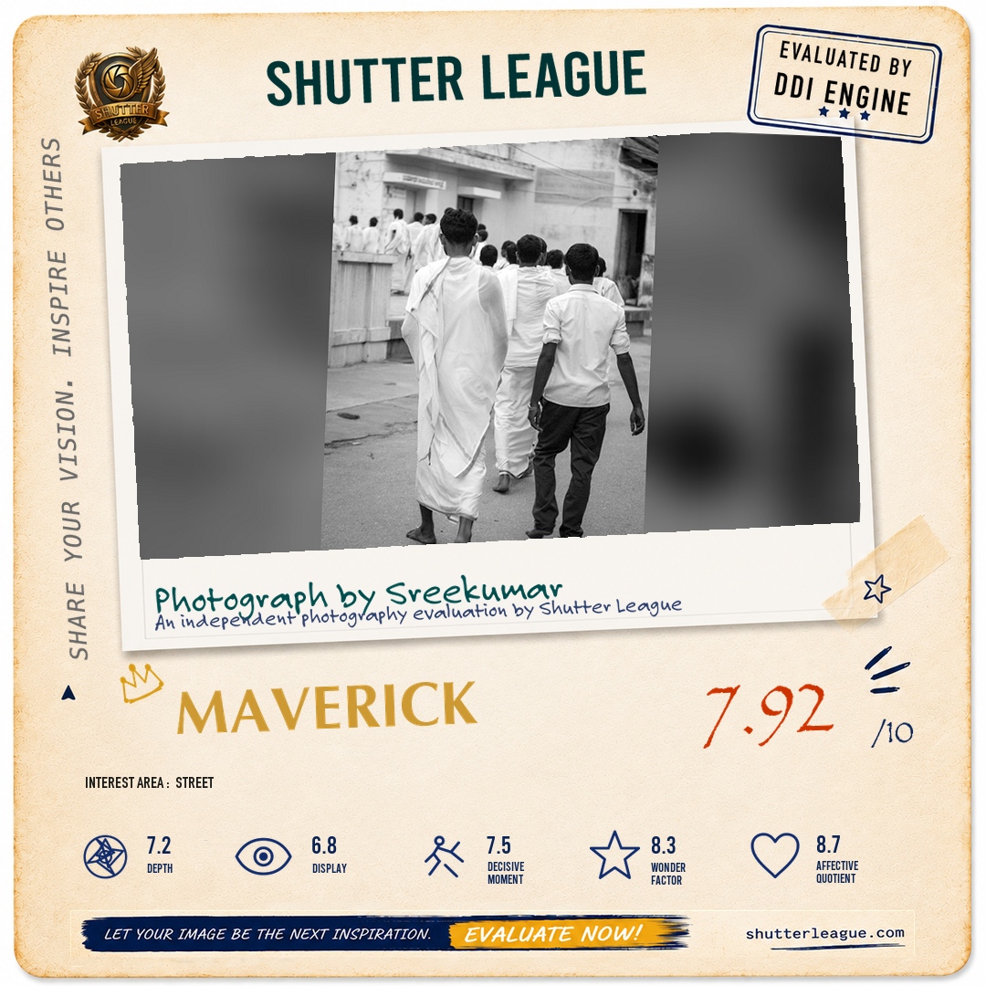 Shutter League evaluation card — Different