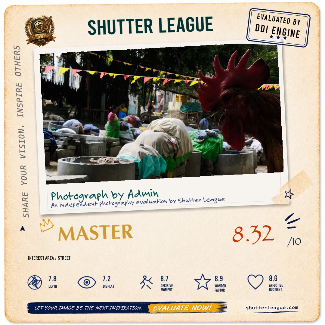 Shutter League evaluation card — Street Photography
