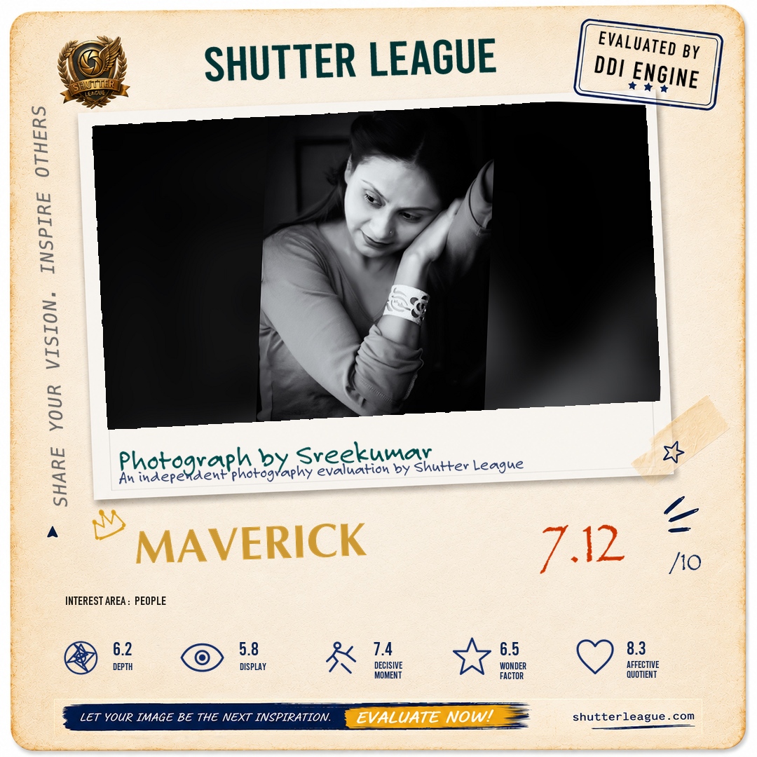 Shutter League evaluation card — Portrait