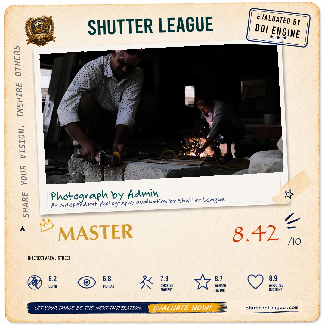 Shutter League evaluation card — Street Photography