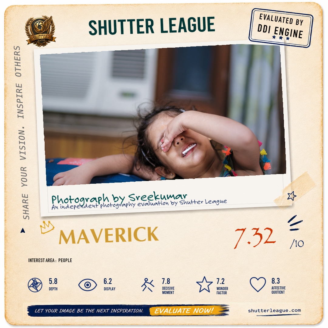 Shutter League evaluation card — I can see you