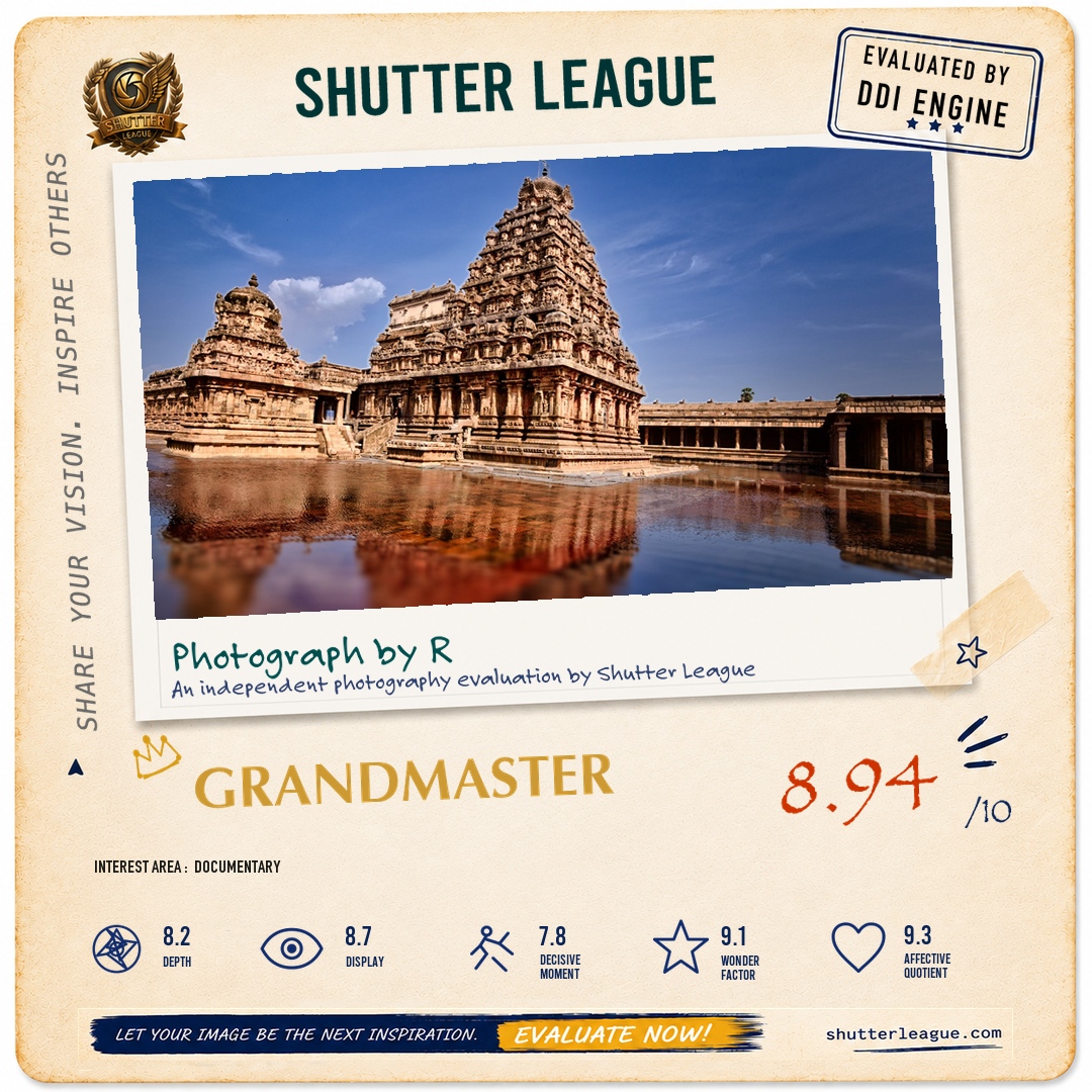 Shutter League evaluation card — DARASURAM DOWNPOUR