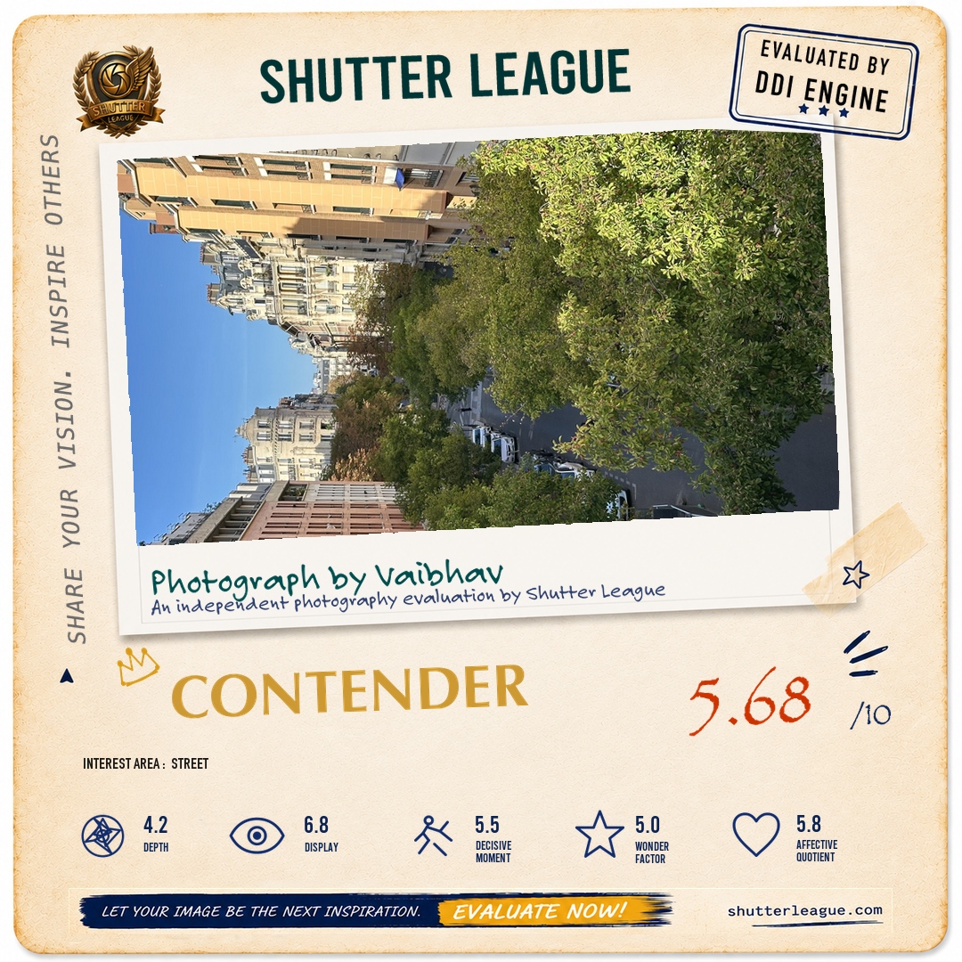 Shutter League evaluation card — Paris Street