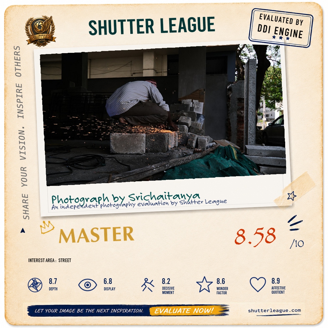 Shutter League evaluation card — The Welder