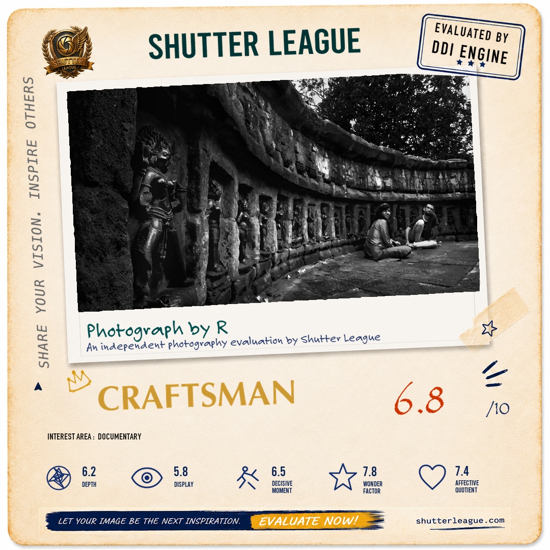 Shutter League evaluation card — SCULPTED PRESENCE