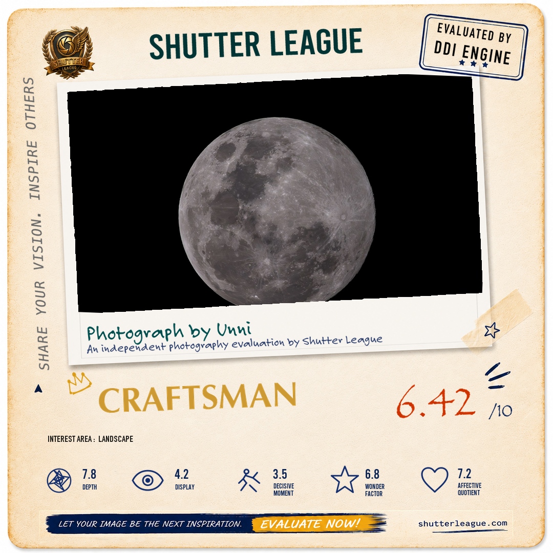 Shutter League evaluation card — Night Photography