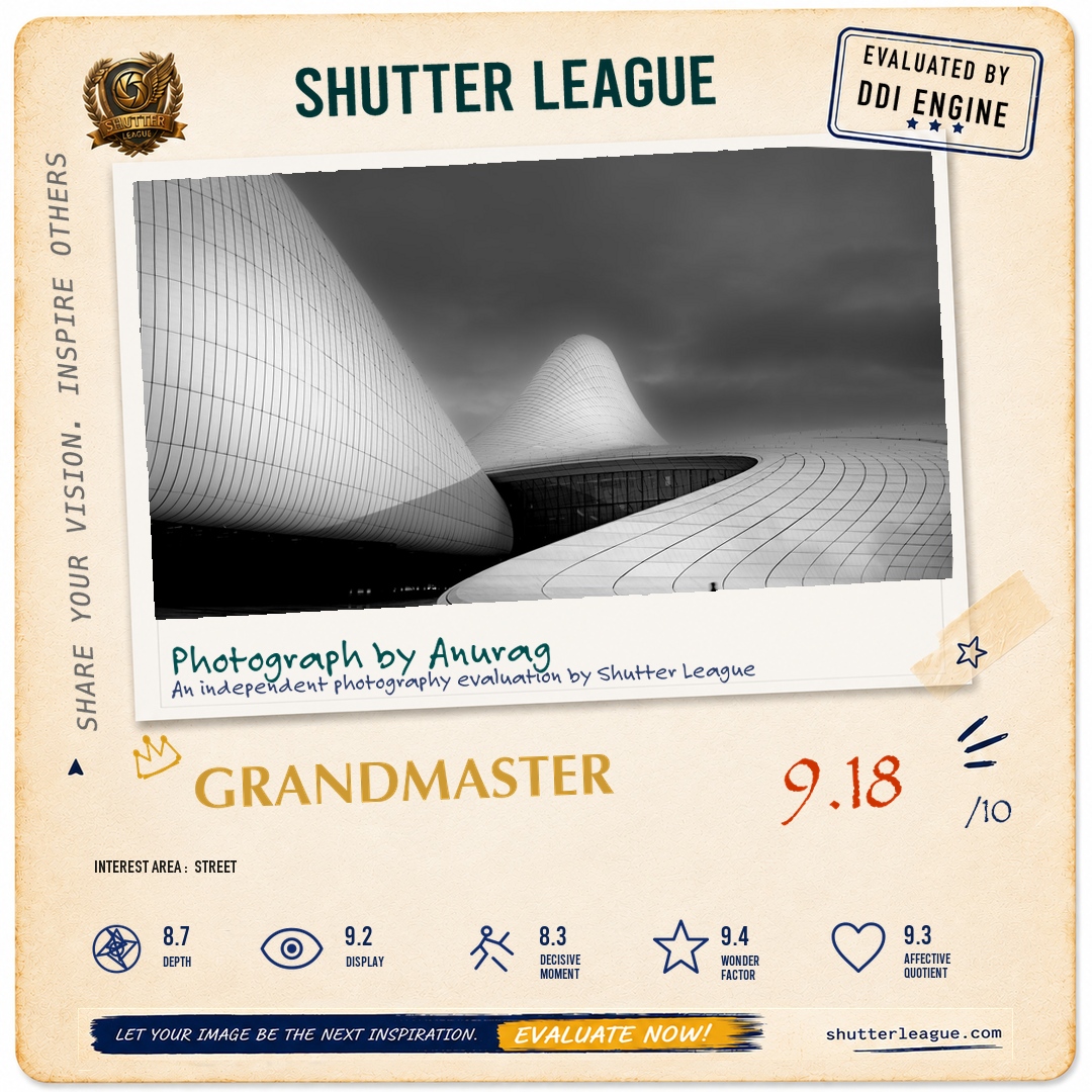 Shutter League evaluation card — Heyder Aliyev Center, Azerbaijan