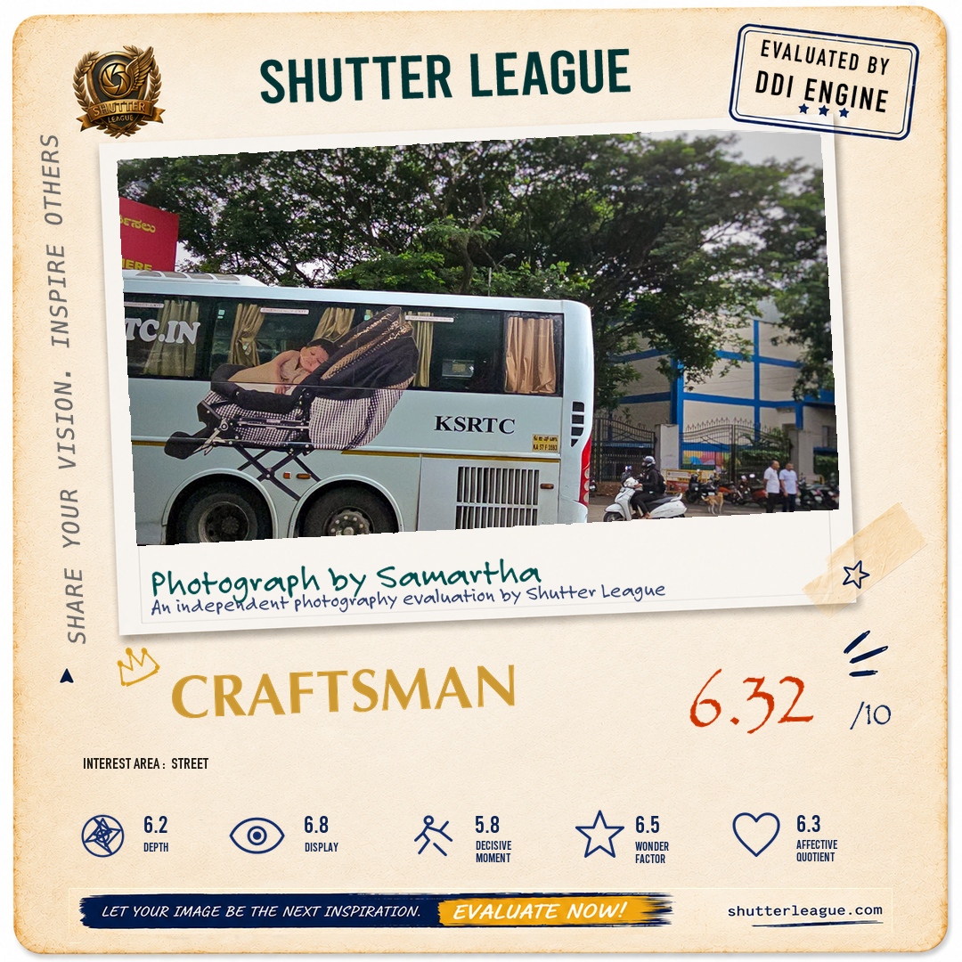Shutter League evaluation card — Silence on display