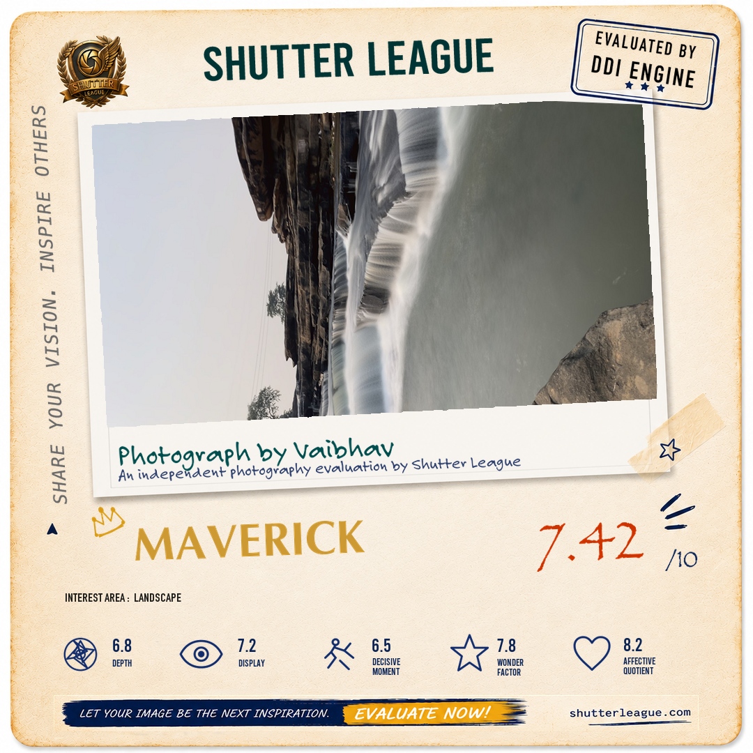 Shutter League evaluation card — Mirzapur Waterfall