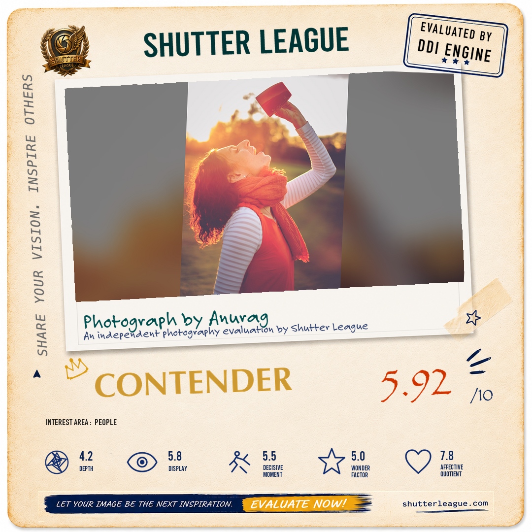 Shutter League evaluation card — Coffee addict