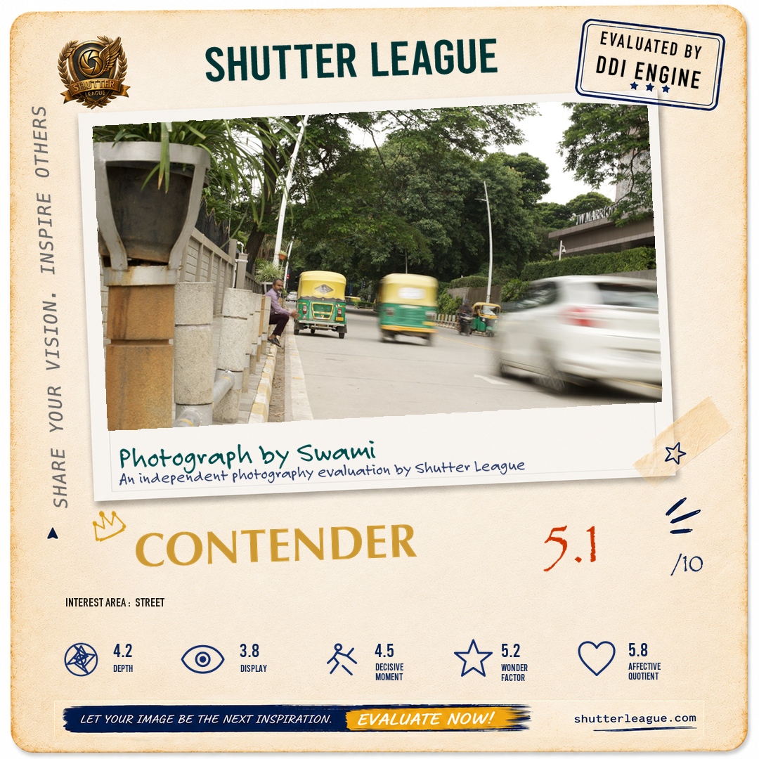 Shutter League evaluation card — Silence