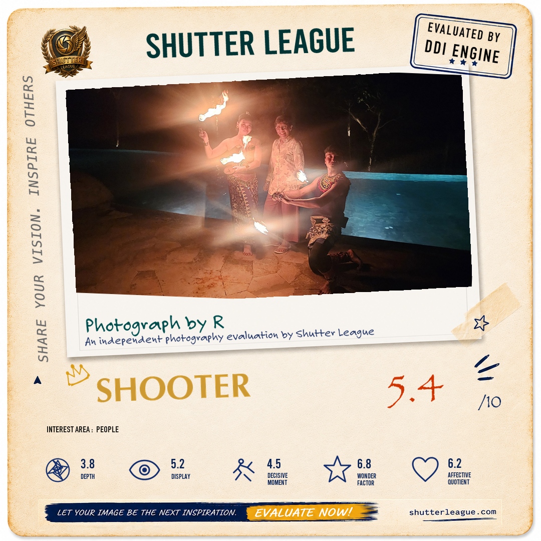 Shutter League evaluation card — Fire mate