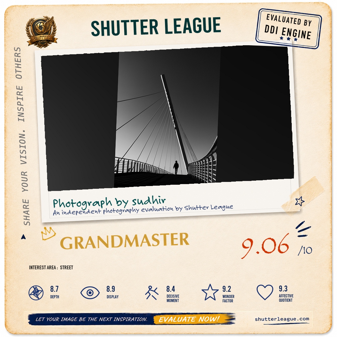 Shutter League evaluation card — Crossing the line
