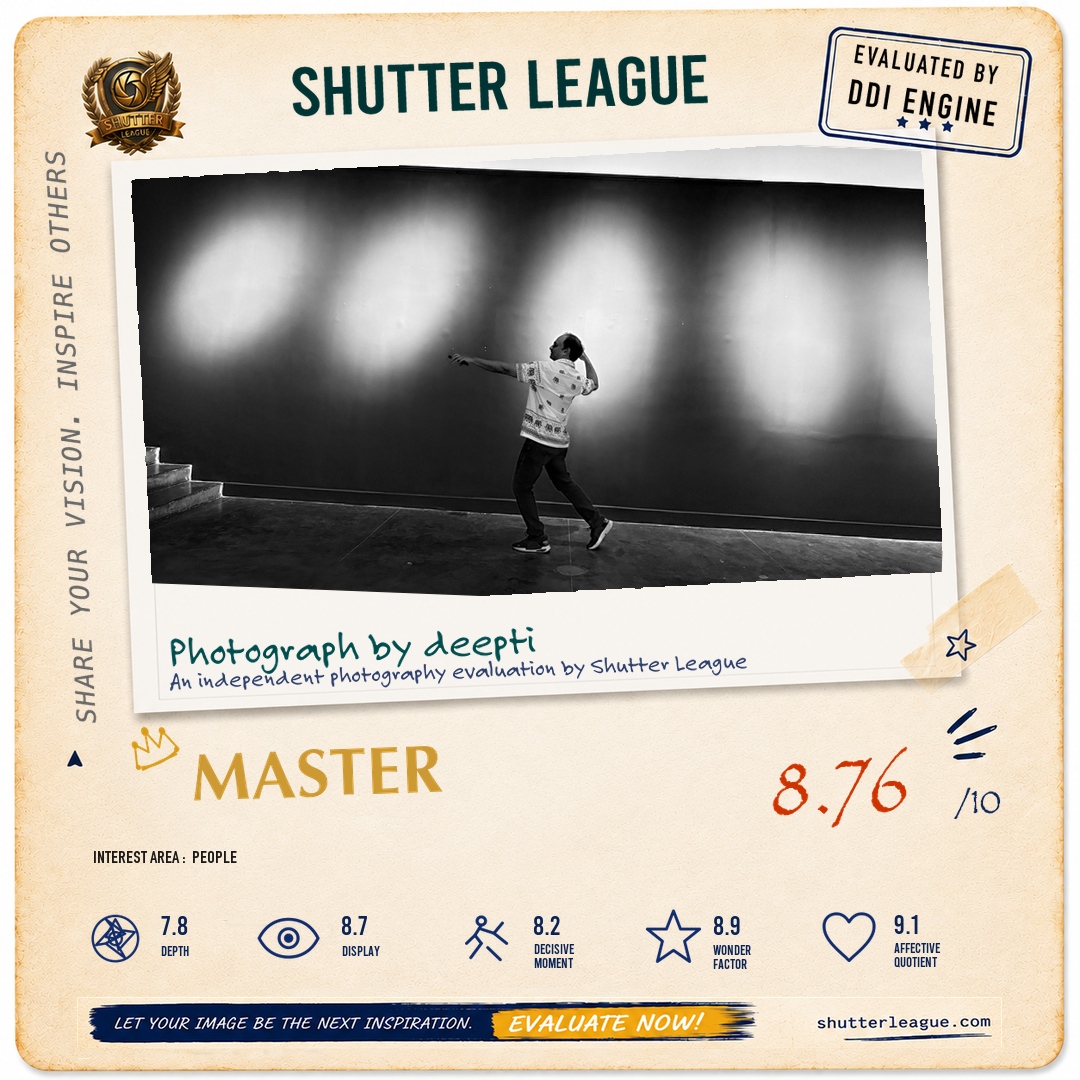 Shutter League evaluation card — Step to steps