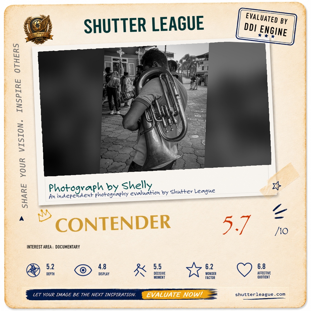 Shutter League evaluation card — The band arrives