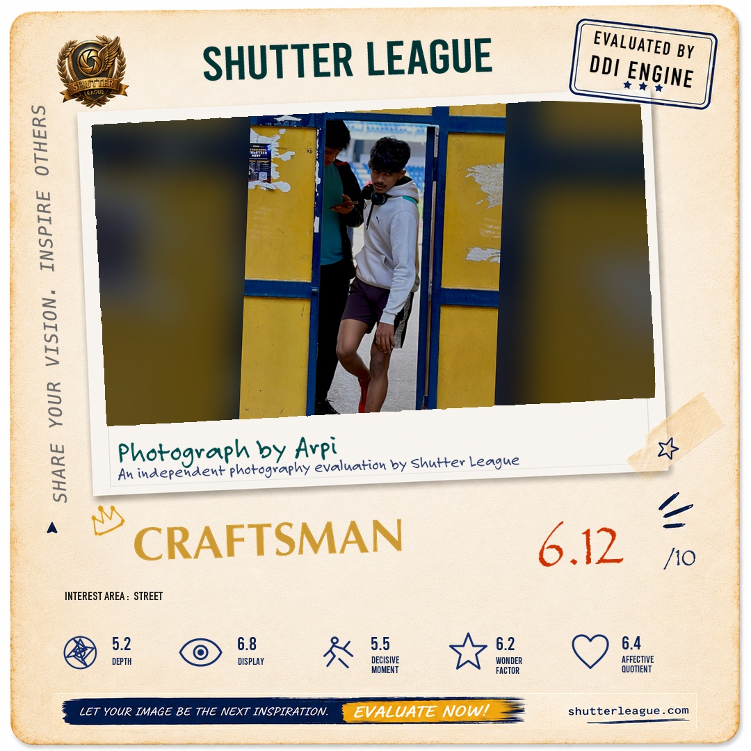 Shutter League evaluation card — Between