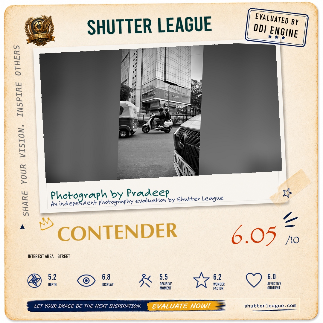 Shutter League evaluation card — Lexus