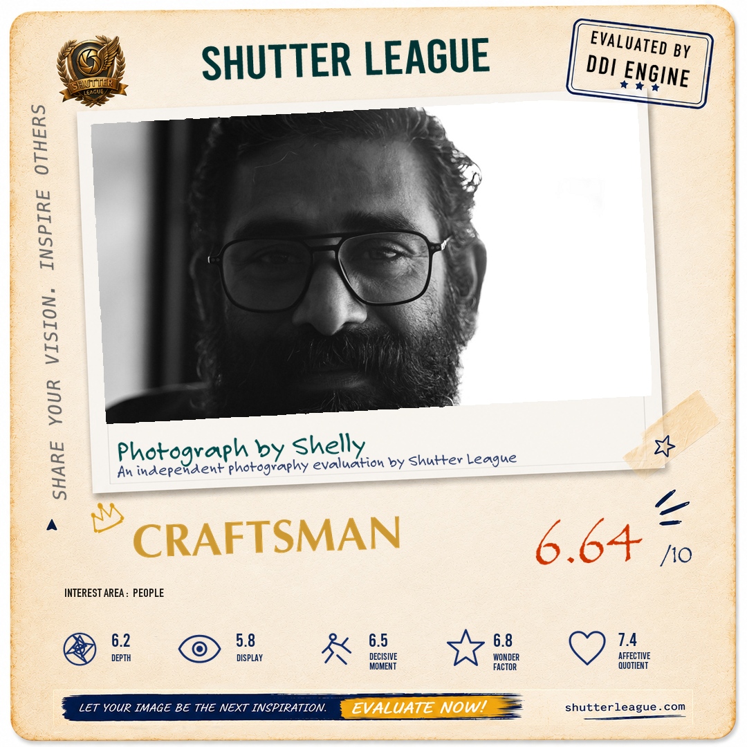 Shutter League evaluation card — Thespian