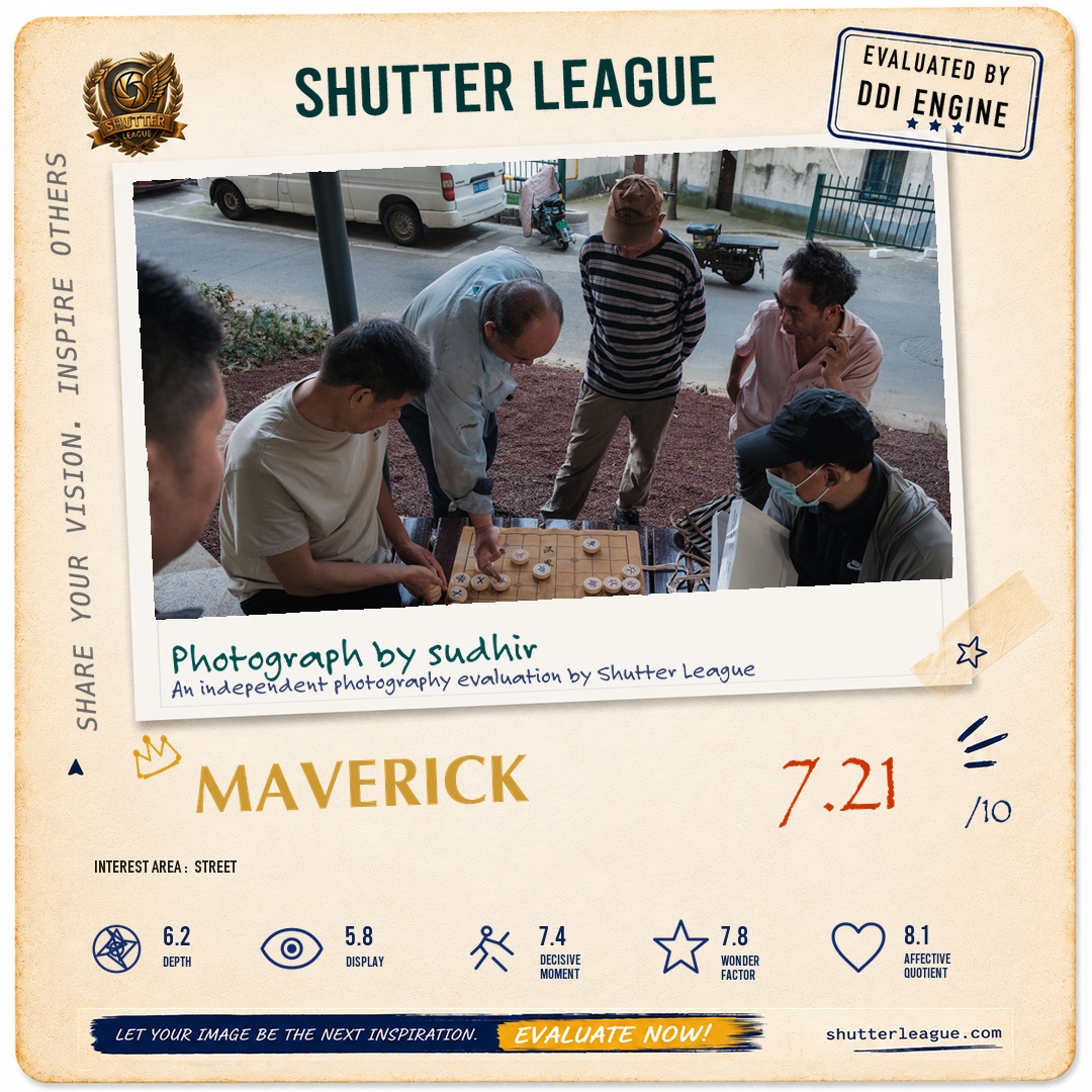 Shutter League evaluation card — Chinese chess