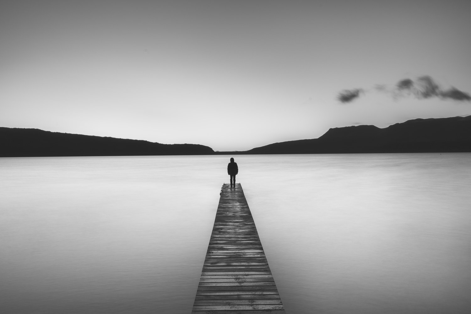 Sunrise at Tarawera Lake, New Zealand
